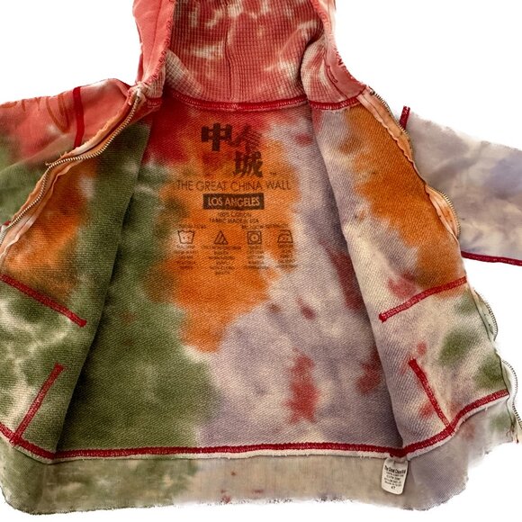 Rare The Great China Wall Los Angeles Salvage Car Club 1999 Kids Zip Hoodie 4 T - Picture 6 of 17